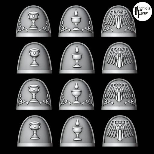 MK7 Chalice Shoulder Pad - Legio Sanguine - Set of 12 - Archies Forge