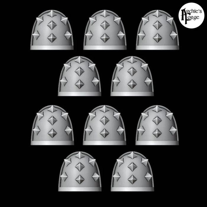 MK7 Shoulder Pad - Spiked - Set of 10 - Archies Forge