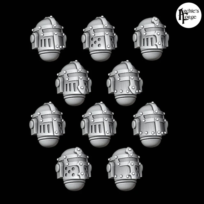 Monovisor Knight MK2 Helmets - Set of 10 - Archies Forge