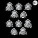 Ornate Death Company Shoulder Pads - Legio Sanguine - Set of 10 - Archies Forge