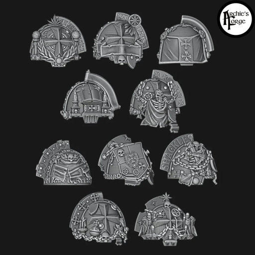 Ornate Legio Templaris Aggressor / Gravis Pads - Set of 10 - Archies Forge