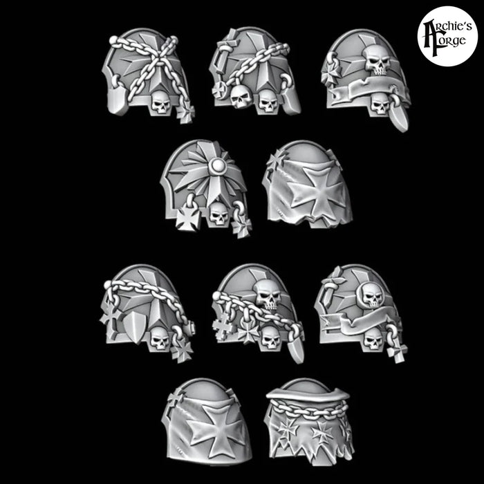 Ornate Legio Templaris Reiver / Phobos Pads - Set of 10 - Archies Forge