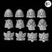 Ornate Shoulder Pads - Legio Sanguine - Set of 12 - Archies Forge