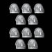 Phobos Shoulder Pad - Legio Sanguine - Set of 10 - Archies Forge