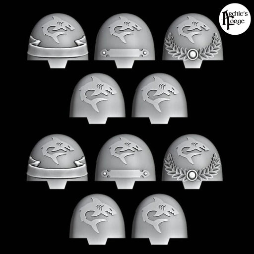 Plain Terminator Pads - Legio Carcharodon - Set of 10 - Archies Forge