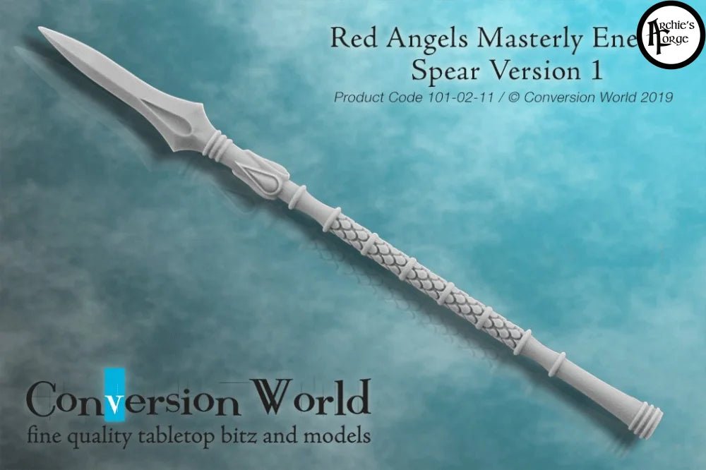 Red Angels Masterly Energy Spear Version 1 - Archies Forge