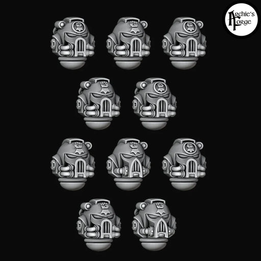 Firstborn Helmets - Imperial Fists - Set of 10 - Archies Forge