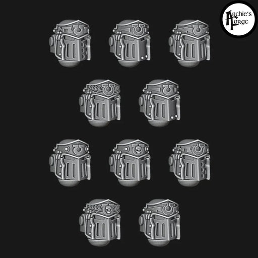 Roman MK3 Helmets - Ultramarines- Set of 10 - Archies Forge