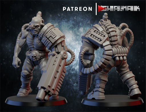 Servitor model for 28mm wargaming - Archies Forge