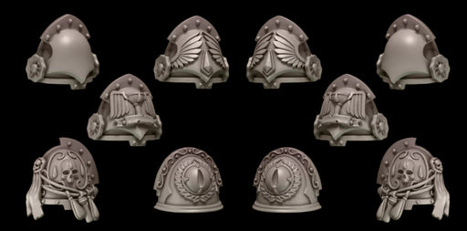 Shoulder Pads - Legio Sanguine - Set of 10 - Archies Forge