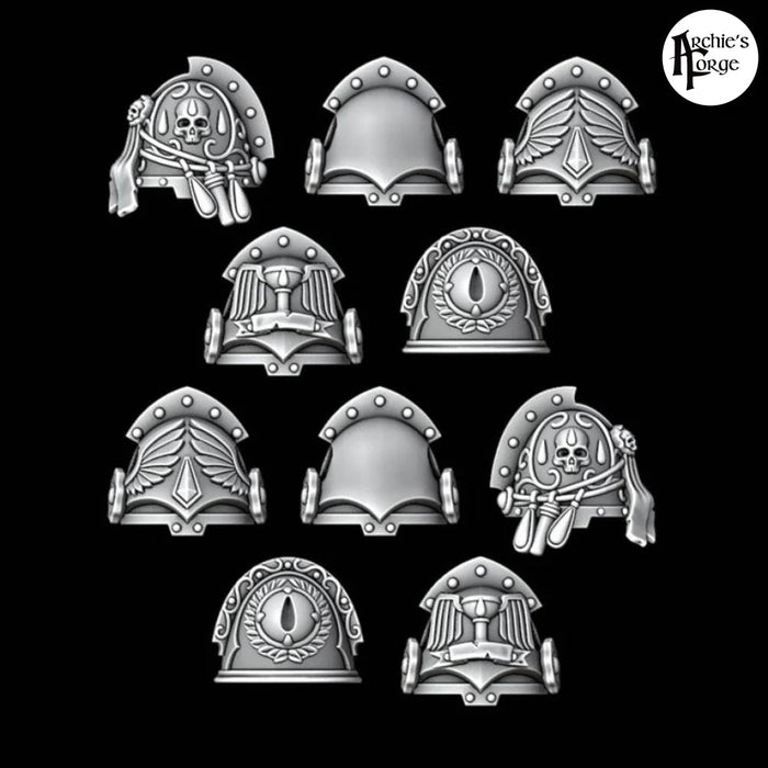 Shoulder Pads - Legio Sanguine - Set of 10 - Archies Forge