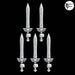 Skull Power Swords - Set of 5 - Left Handed - Archies Forge