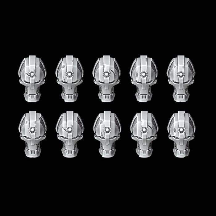 Space Cyborg Pariah Heads - Set of 10 - Archies Forge