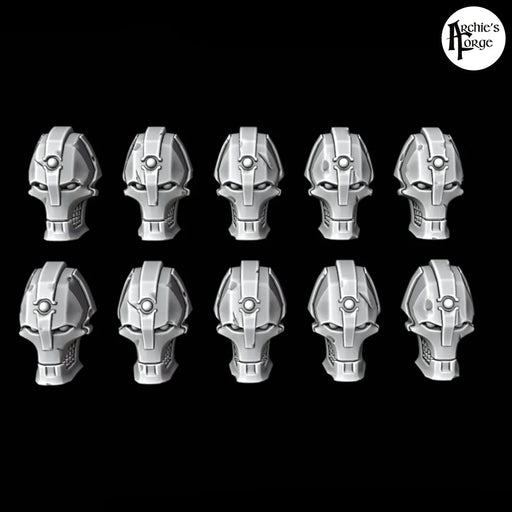 Space Cyborg Pariah Heads - Set of 10 - Archies Forge