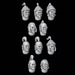 Space Marine Heads Mongolian / Asian Style - Set of 10 - Archies Forge