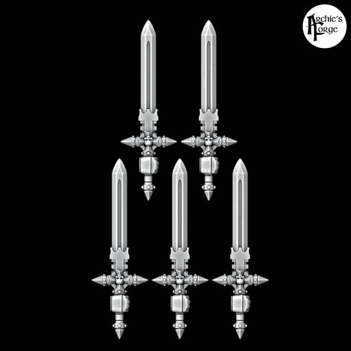 Templar Power Swords - Set of 5 - Right Handed - Archies Forge