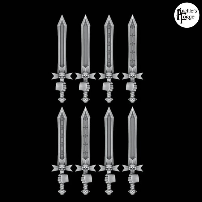 Templar Power Swords - Set of 8 - Archies Forge