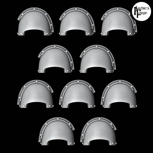 Terminator Shoulder Pads - Plain - Set of 10 - Archies Forge