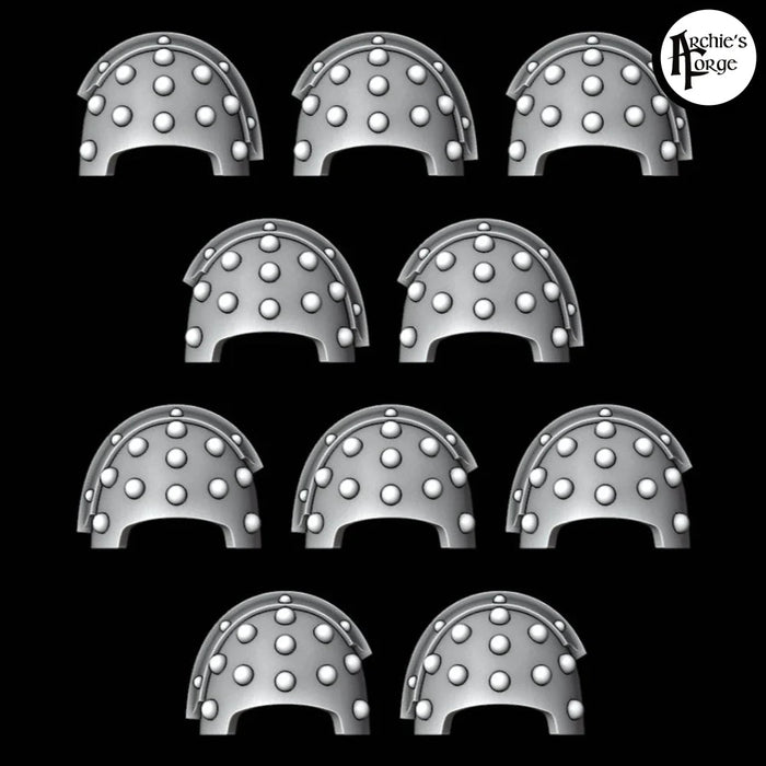 Terminator Shoulder Pads - Studded - Set of 10 - Archies Forge