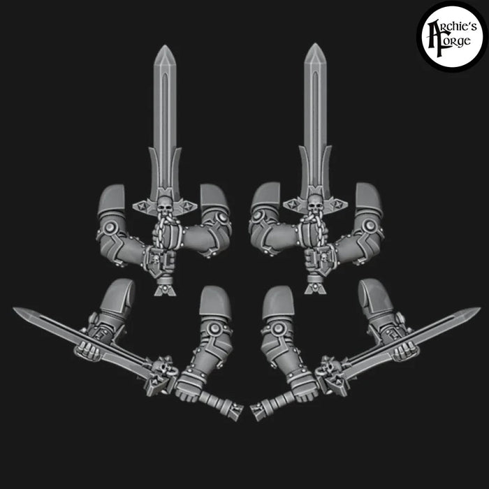 Two Handed Templar Power Swords - Set of 4 - Archies Forge