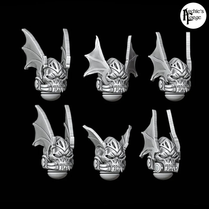 Winged Helmets - Legio Terror - Set of 6 - Archies Forge