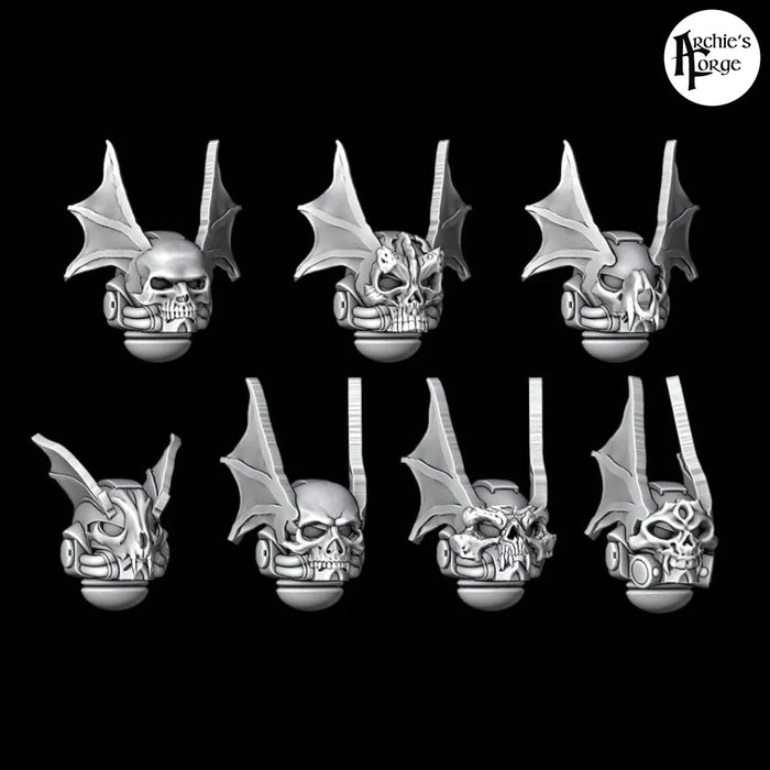 Winged Helmets - Legio Terror - Set of 7 - Archies Forge