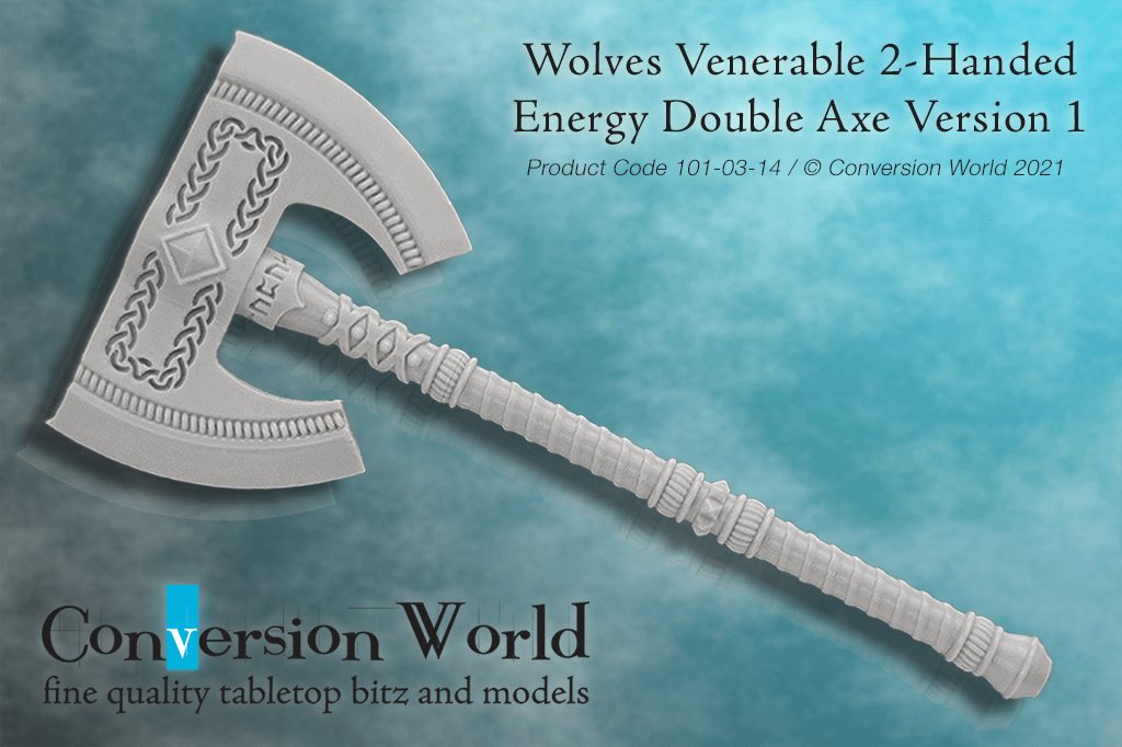 Wolves Venerable 2 - Handed Energy Double Axe Version 1 - Archies Forge