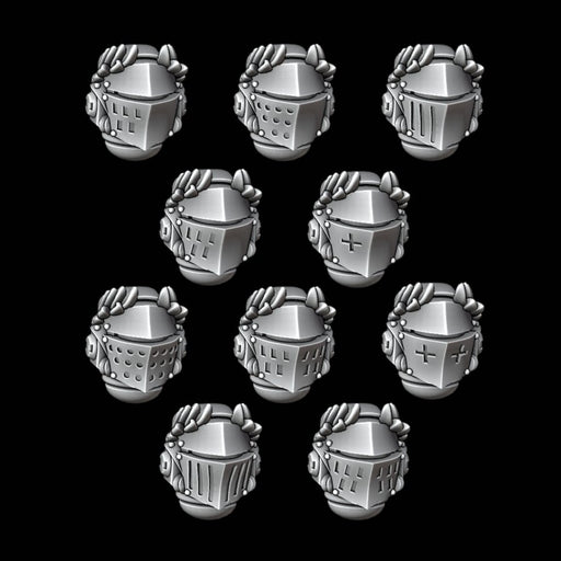 Wreathed Knight Helmets - Set of 10 - Archies Forge