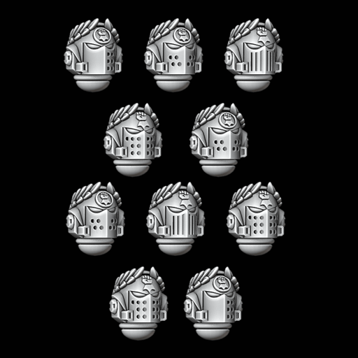 Wreathed Knightly Helmets - Legio Fist - Set of 10 - Archies Forge
