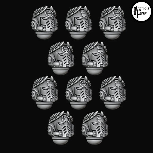 Wreathed Prime Helmets - Legio Fist - Set of 10 - Archies Forge