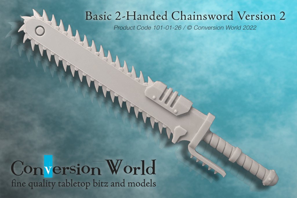 Basic 2-Handed Chainsword Version 2 - Archies Forge