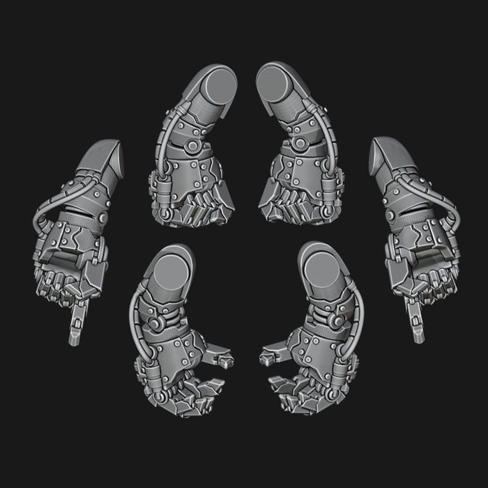 Bionic / Mechanical Power Fists - Set of 6 - Archies Forge