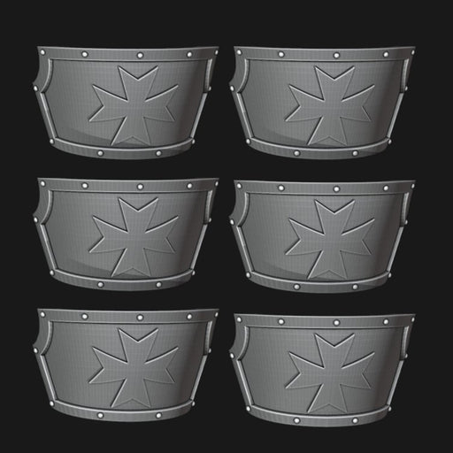 Black Templar Centurion Pads - Set of 6 - Archies Forge