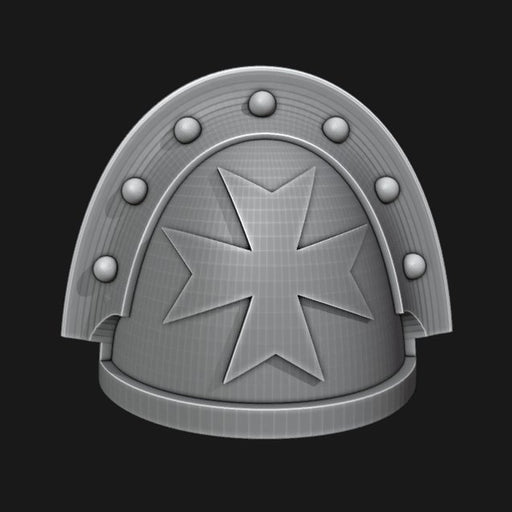 Black Templar MK3 Pads - Design 2 - Set of 10 - Archies Forge
