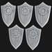 Black Templars Bladeguard Storm Shields - Set of 5 - Archies Forge