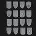 Black Templars Tilting Shields - Set of 16 - Design 7 - Archies Forge