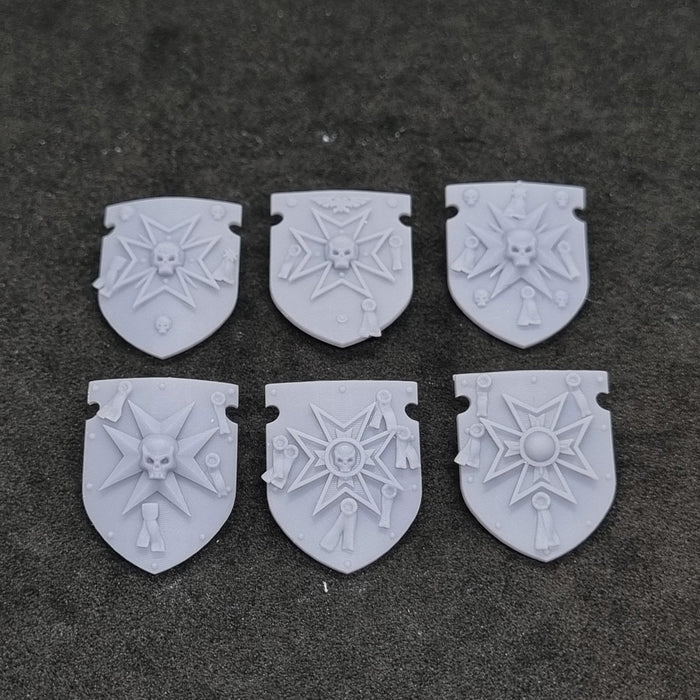 Black Templars Vanguard Veteran Shields - Set of 6 - Archies Forge