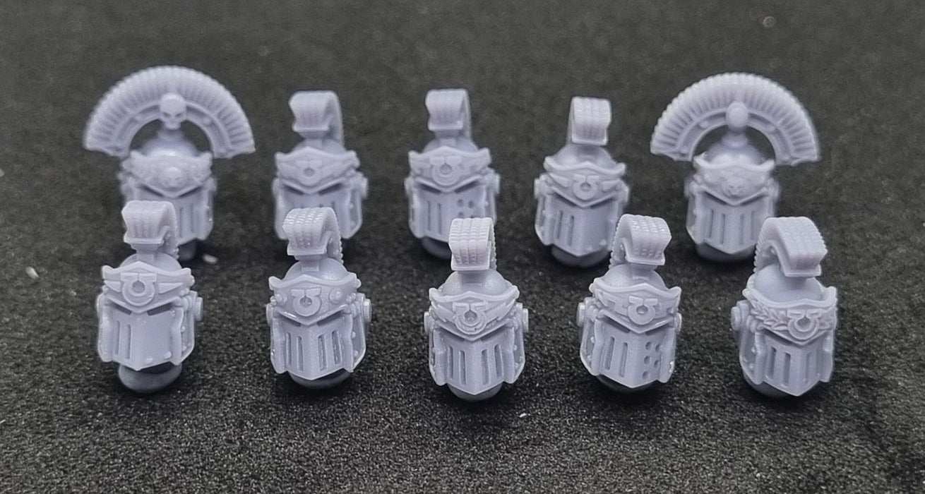 Crested Roman MK3 Helmets - Ultramarines- Set of 10 - Archies Forge