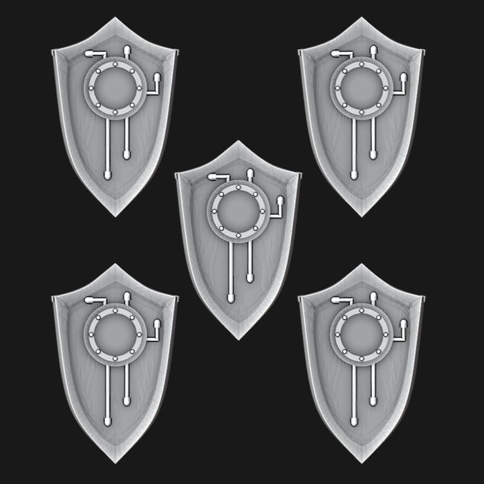 Dark Angels Bladeguard Storm Shields - Set of 5 - Archies Forge