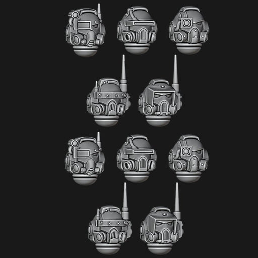 Infiltrator/Incursor Helmets - Design 2 - Set of 10 - Archies Forge