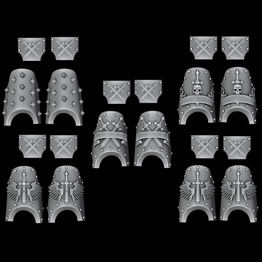 Legio Angelus Terminator Shin and Hip Plates - Set of 5 - Archies Forge
