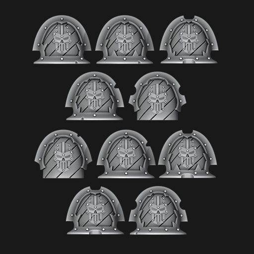 Legio Iron Hazard Stripes - Damaged Pads - Set of 10 - Archies Forge