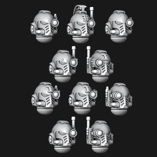 Mixed Primaris Deathwatch Helmets - Set of 10 - Archies Forge
