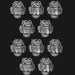 Night Lords Skin Mask Helmets - Small Wings - Set of 10 - Archies Forge