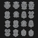 Ornate Blood Angels Tilting Shields - Set of 16 - Archies Forge