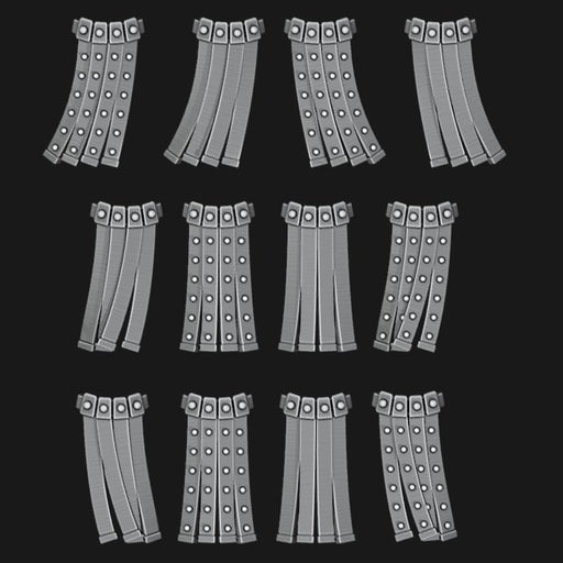 Plain Pteruges / Loincloths / Tabards - Set of 12 - Archies Forge