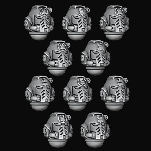 Primaris Helmets - Imperial Fists - Set of 10 - Archies Forge