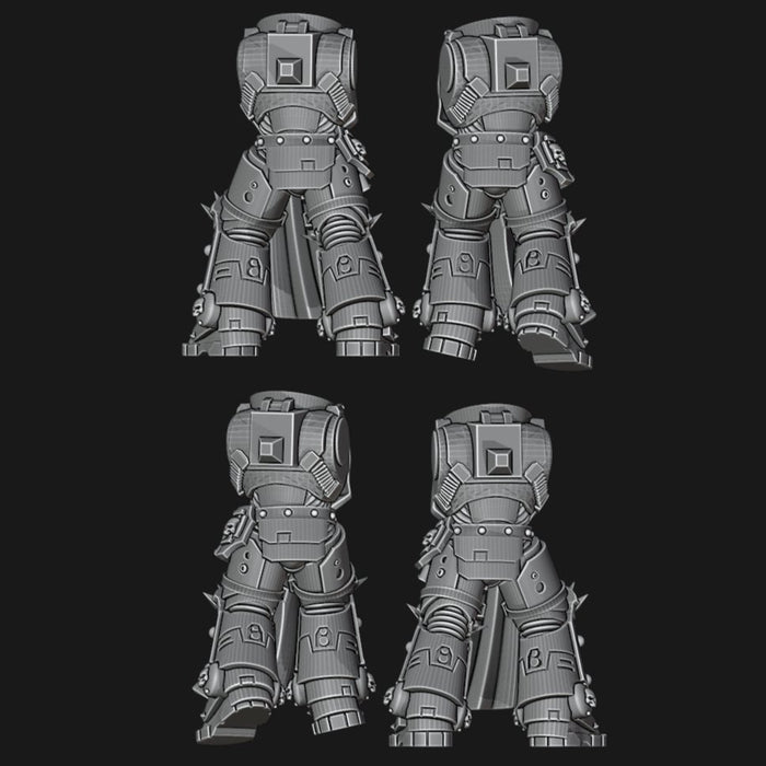 Prime Scale Bodies - Black Templars - Set of 4 - Archies Forge