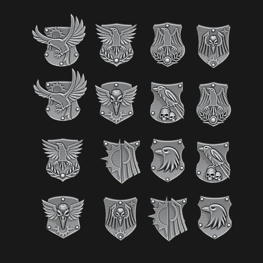 Raven Guard Tilting Shields - Set of 16 - Design 2 - Archies Forge