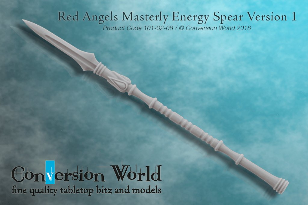 Red Angels Basic Energy Spear Version 1 - Archies Forge